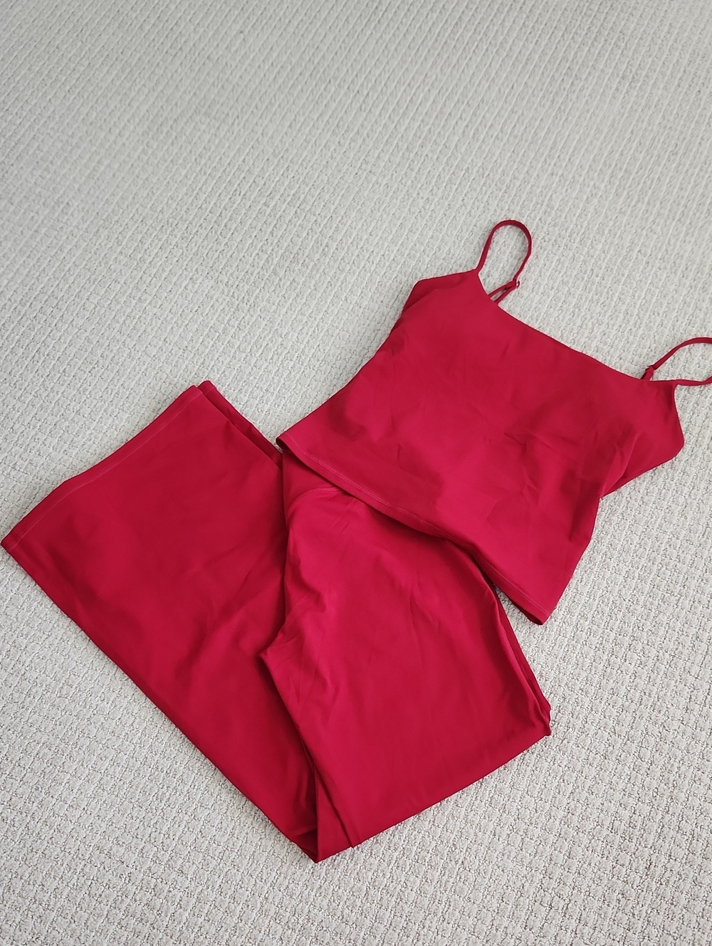 Stylish Women's Red Jumpsuit Set